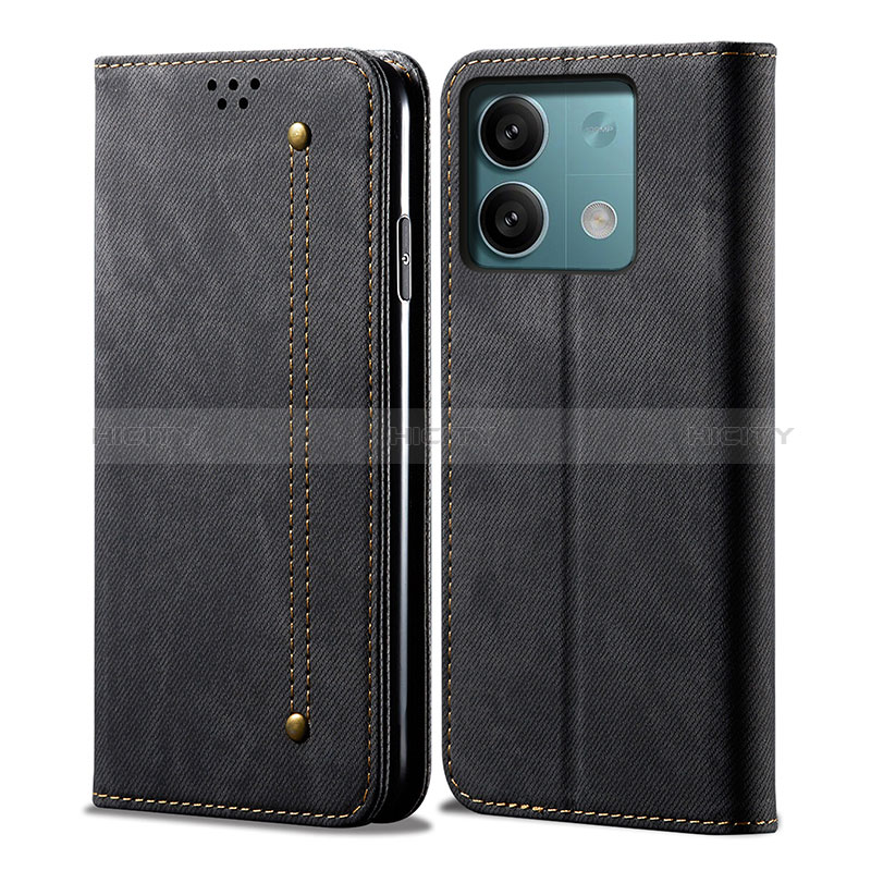 Coque Clapet Portefeuille Livre Tissu pour Xiaomi Redmi Note 13 Pro 5G Plus