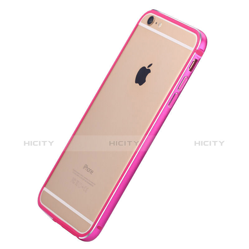 Coque Contour Luxe Aluminum Metal pour Apple iPhone 6 Plus Rose Rouge Plus