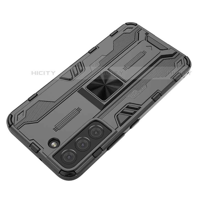 Coque Contour Silicone et Plastique Housse Etui Mat avec Aimant Magnetique Support A01 pour Samsung Galaxy S21 FE 5G Plus