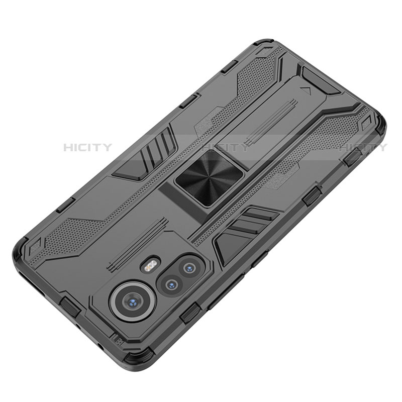 Coque Contour Silicone et Plastique Housse Etui Mat avec Aimant Magnetique Support A01 pour Xiaomi Mi 12S 5G Plus