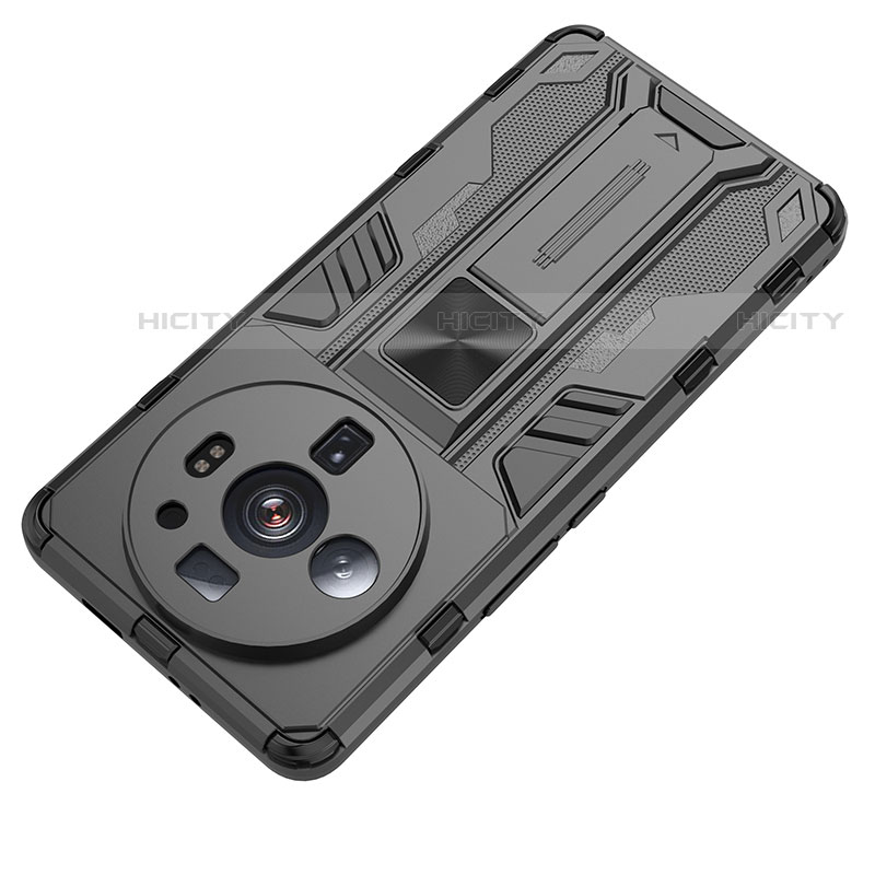 Coque Contour Silicone et Plastique Housse Etui Mat avec Aimant Magnetique Support A01 pour Xiaomi Mi 12S Ultra 5G Plus