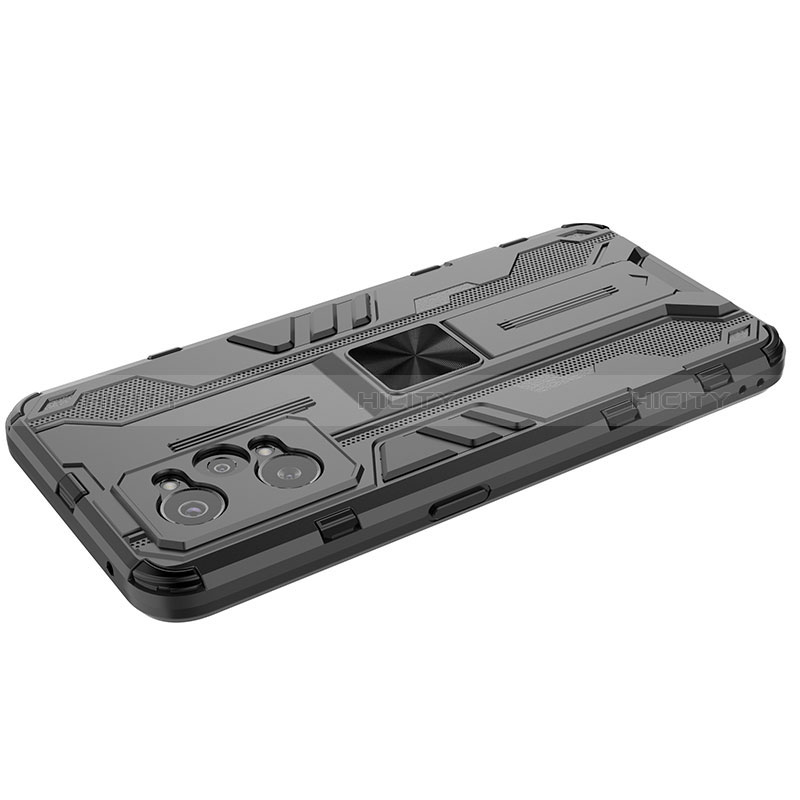 Coque Contour Silicone et Plastique Housse Etui Mat avec Aimant Magnetique Support KC1 pour Realme GT Neo 3T 5G Plus