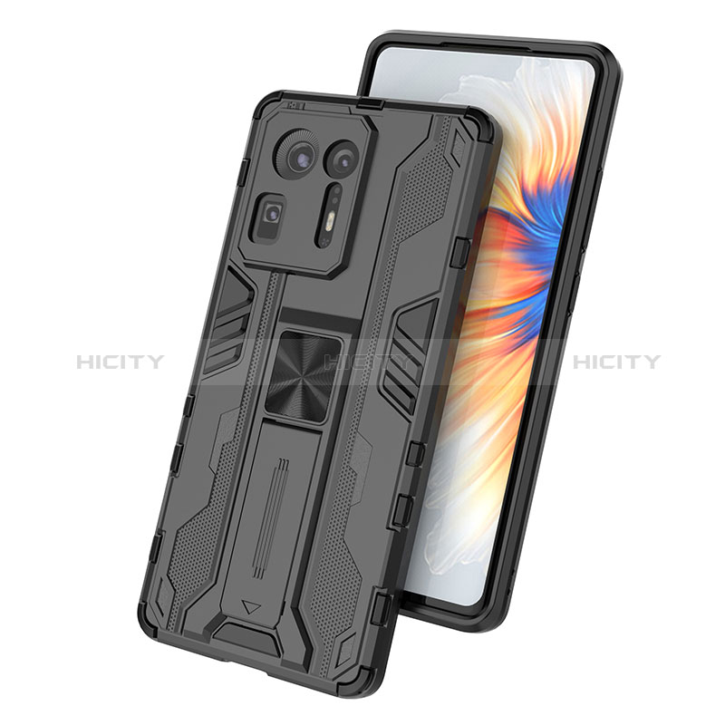 Coque Contour Silicone et Plastique Housse Etui Mat avec Aimant Magnetique Support KC1 pour Xiaomi Mi Mix 4 5G Plus