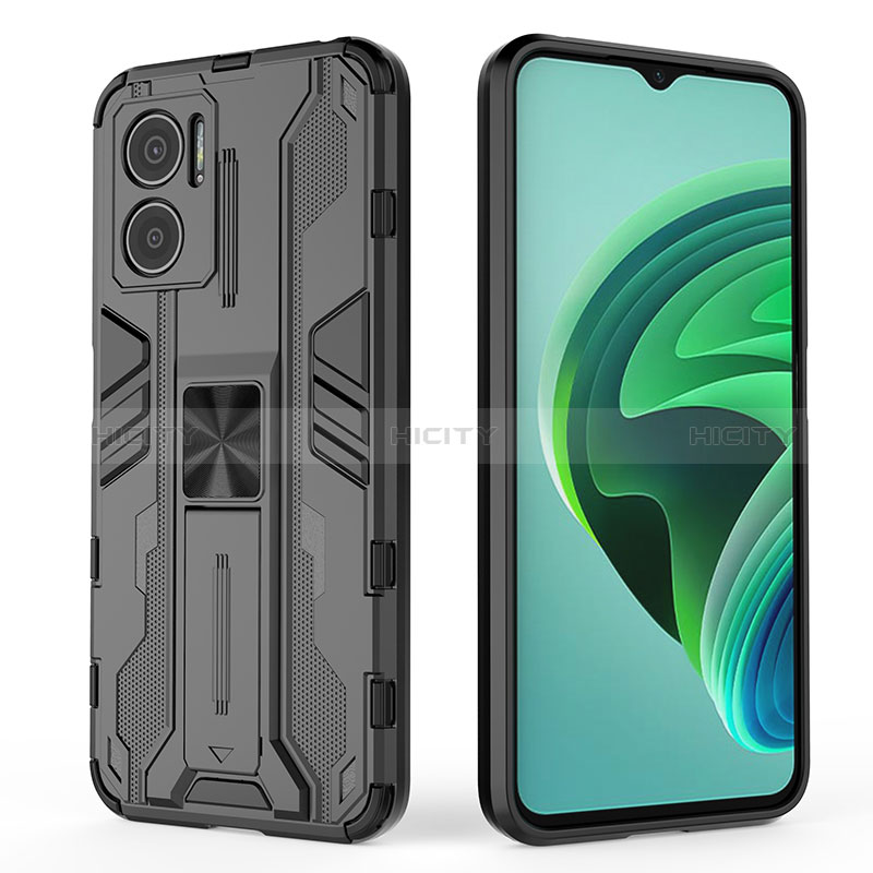 Coque Contour Silicone et Plastique Housse Etui Mat avec Aimant Magnetique Support KC1 pour Xiaomi Redmi 10 Prime Plus 5G Plus