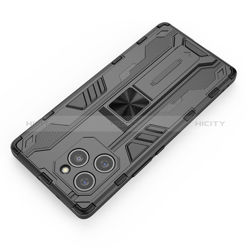 Coque Contour Silicone et Plastique Housse Etui Mat avec Aimant Magnetique Support KC2 pour Huawei Honor 60 SE 5G Plus