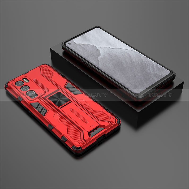 Coque Contour Silicone et Plastique Housse Etui Mat avec Aimant Magnetique Support KC2 pour Realme GT Master Explorer 5G Plus