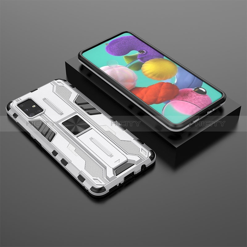 Coque Contour Silicone et Plastique Housse Etui Mat avec Aimant Magnetique Support KC2 pour Samsung Galaxy M40S Plus