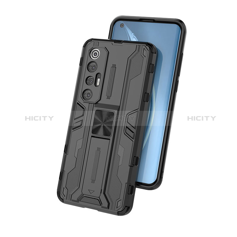 Coque Contour Silicone et Plastique Housse Etui Mat avec Aimant Magnetique Support KC2 pour Xiaomi Mi 10S 5G Plus