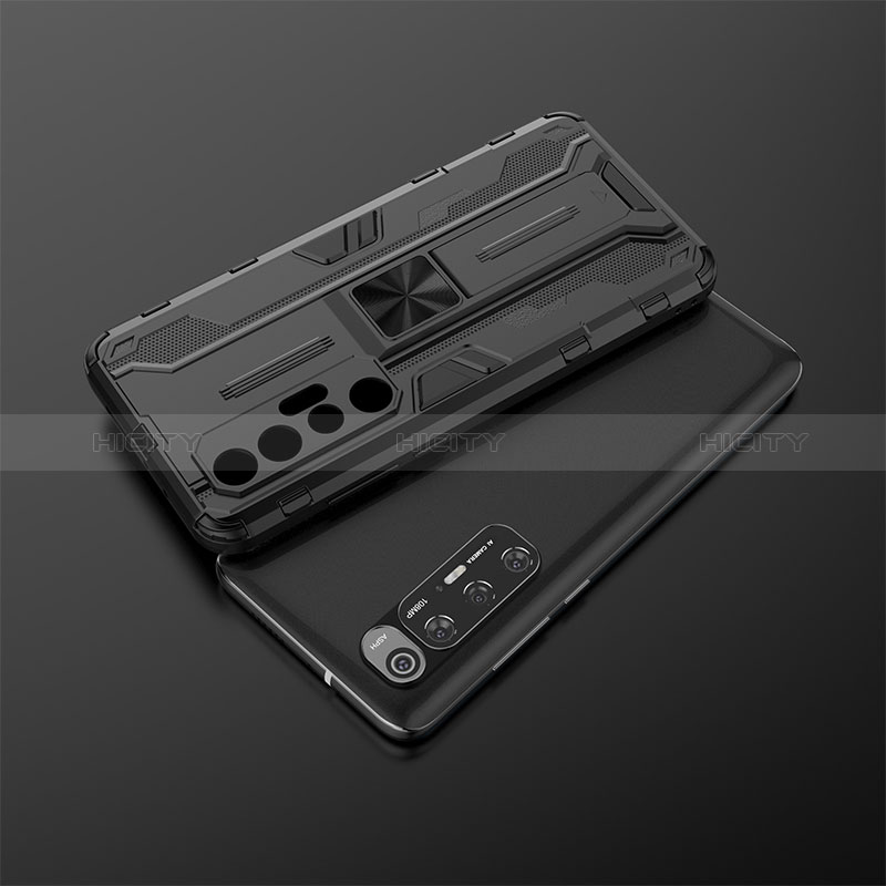 Coque Contour Silicone et Plastique Housse Etui Mat avec Aimant Magnetique Support KC2 pour Xiaomi Mi 10S 5G Plus