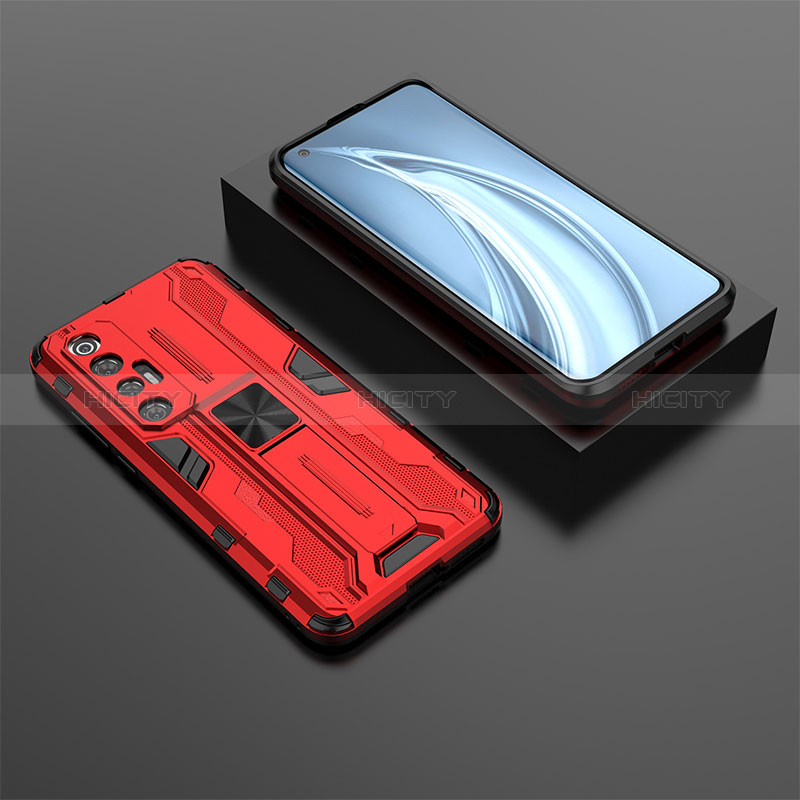 Coque Contour Silicone et Plastique Housse Etui Mat avec Aimant Magnetique Support KC2 pour Xiaomi Mi 10S 5G Plus