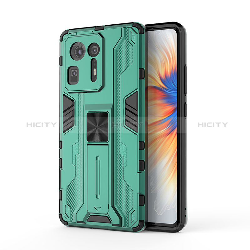 Coque Contour Silicone et Plastique Housse Etui Mat avec Aimant Magnetique Support KC2 pour Xiaomi Mi Mix 4 5G Plus