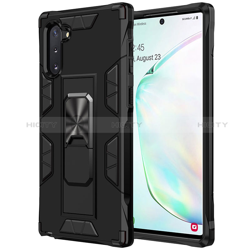 Coque Contour Silicone et Plastique Housse Etui Mat avec Aimant Magnetique Support MQ1 pour Samsung Galaxy Note 10 5G Plus