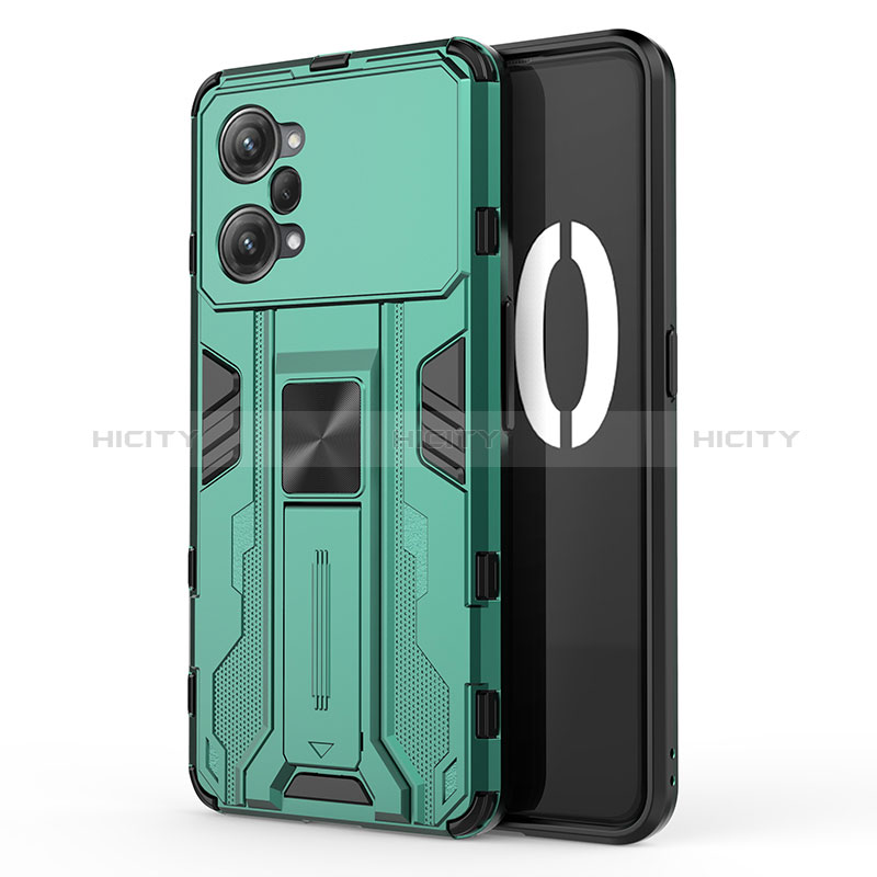 Coque Contour Silicone et Plastique Housse Etui Mat avec Aimant Magnetique Support pour Oppo K10 Pro 5G Plus