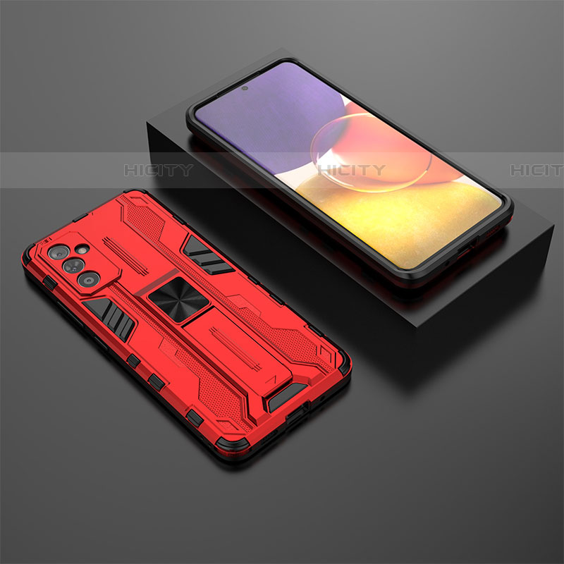 Coque Contour Silicone et Plastique Housse Etui Mat avec Aimant Magnetique Support T01 pour Samsung Galaxy A05s Plus