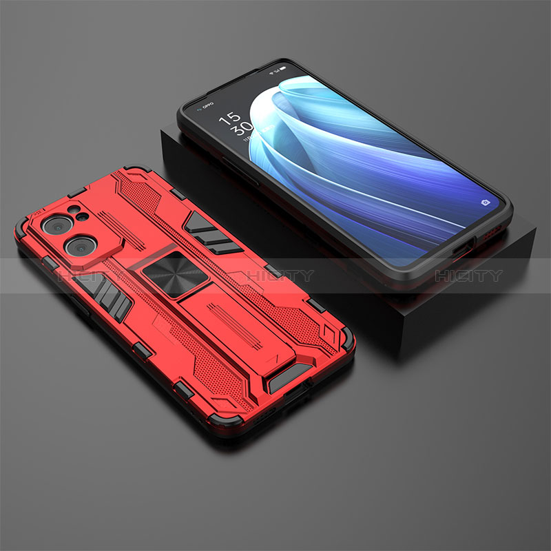 Coque Contour Silicone et Plastique Housse Etui Mat avec Aimant Magnetique Support T02 pour OnePlus Nord CE 2 5G Plus