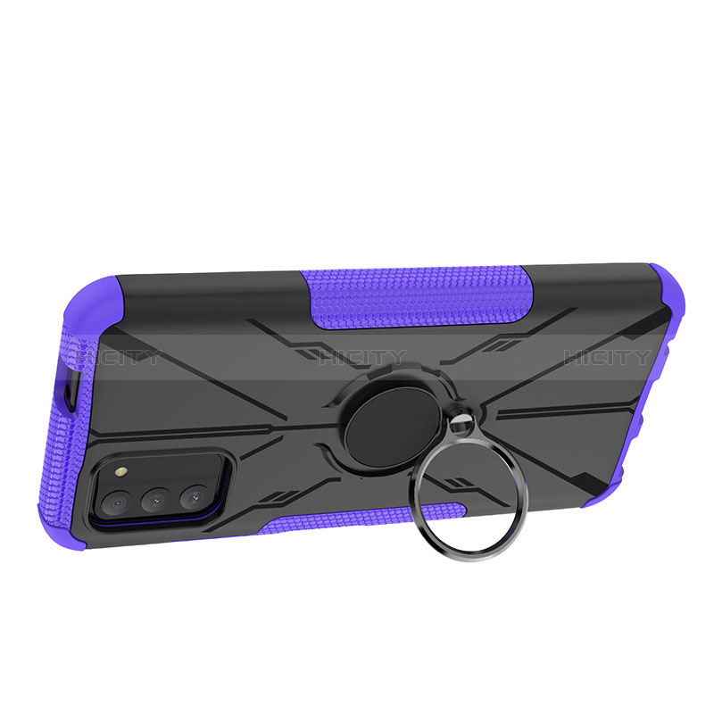 Coque Contour Silicone et Plastique Housse Etui Mat avec Magnetique Support Bague Anneau JX1 pour Nokia G100 Plus