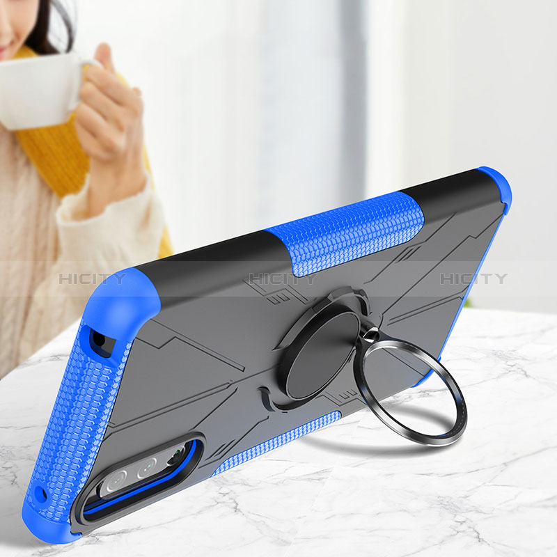 Coque Contour Silicone et Plastique Housse Etui Mat avec Magnetique Support Bague Anneau JX1 pour Sony Xperia 10 III Lite Plus