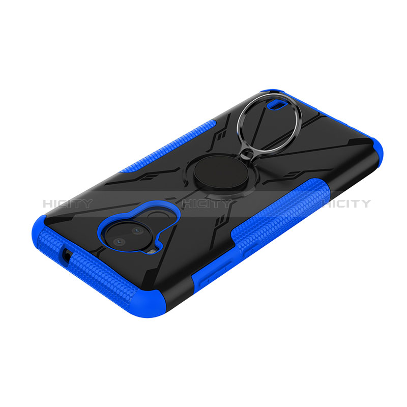 Coque Contour Silicone et Plastique Housse Etui Mat avec Magnetique Support Bague Anneau JX2 pour Nokia C30 Plus