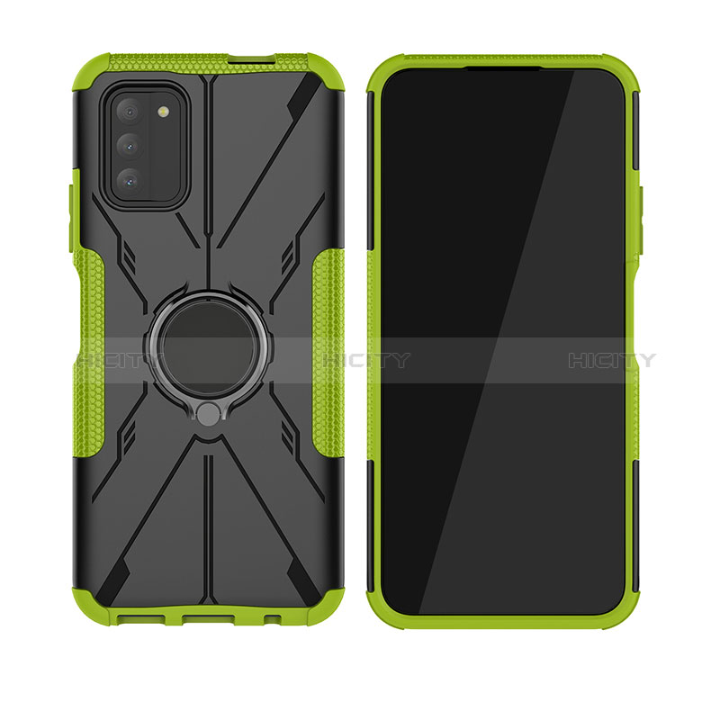 Coque Contour Silicone et Plastique Housse Etui Mat avec Magnetique Support Bague Anneau JX2 pour Nokia G100 Plus