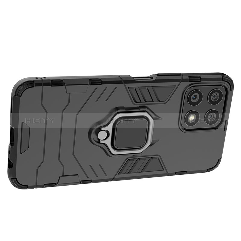 Coque Contour Silicone et Plastique Housse Etui Mat avec Magnetique Support Bague Anneau KC1 pour Huawei Honor X30i Plus