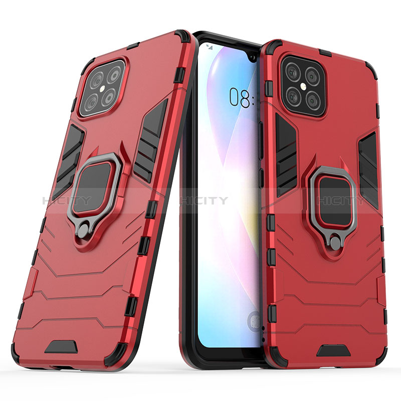 Coque Contour Silicone et Plastique Housse Etui Mat avec Magnetique Support Bague Anneau KC1 pour Huawei Nova 8 SE 4G Plus