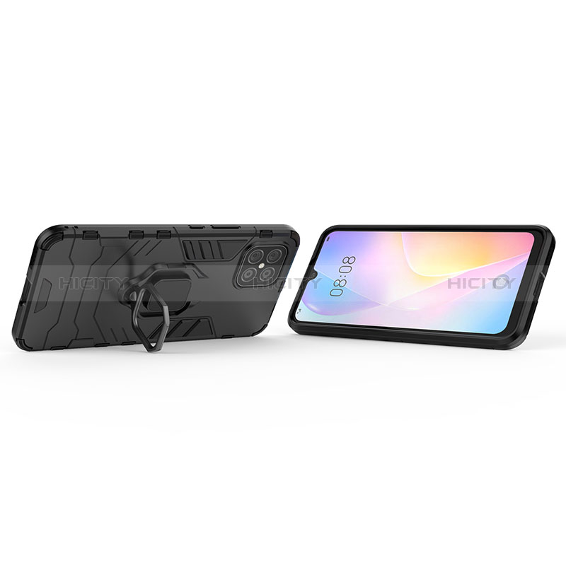 Coque Contour Silicone et Plastique Housse Etui Mat avec Magnetique Support Bague Anneau KC1 pour Huawei Nova 8 SE 4G Plus