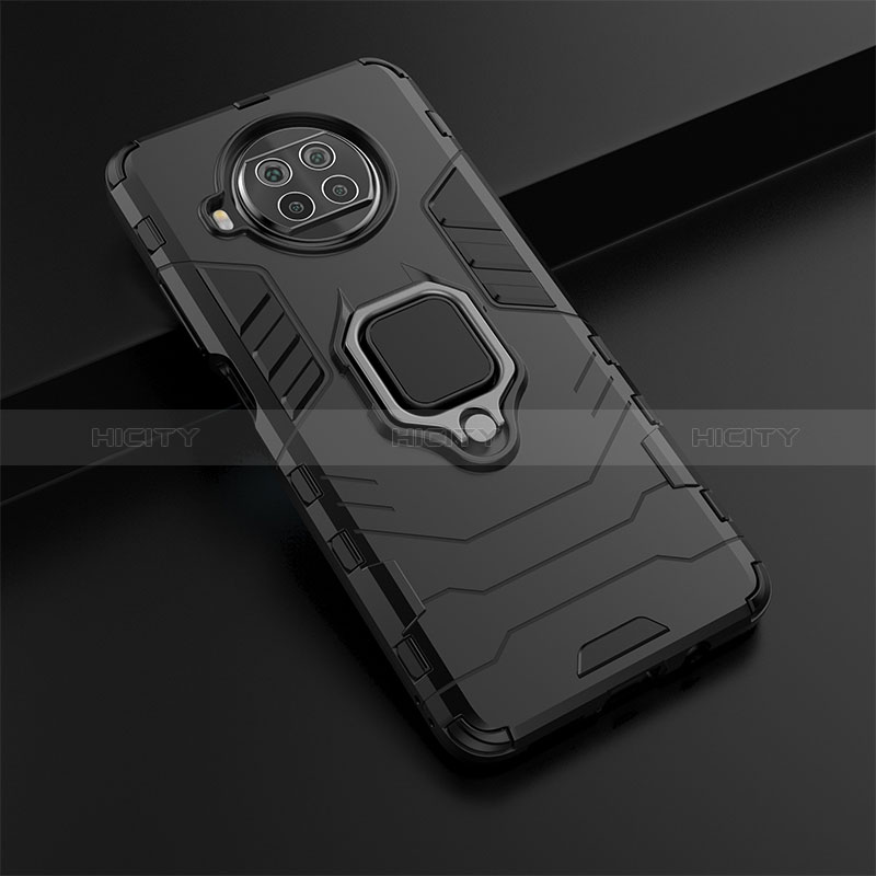 Coque Contour Silicone et Plastique Housse Etui Mat avec Magnetique Support Bague Anneau KC1 pour Xiaomi Mi 10i 5G Plus