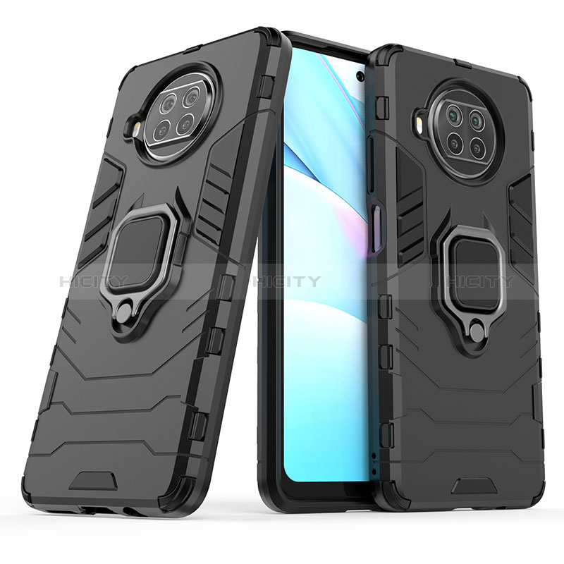 Coque Contour Silicone et Plastique Housse Etui Mat avec Magnetique Support Bague Anneau KC1 pour Xiaomi Mi 10i 5G Plus