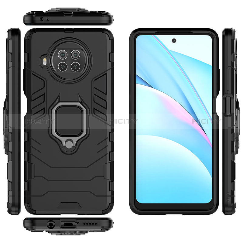 Coque Contour Silicone et Plastique Housse Etui Mat avec Magnetique Support Bague Anneau KC1 pour Xiaomi Mi 10i 5G Plus