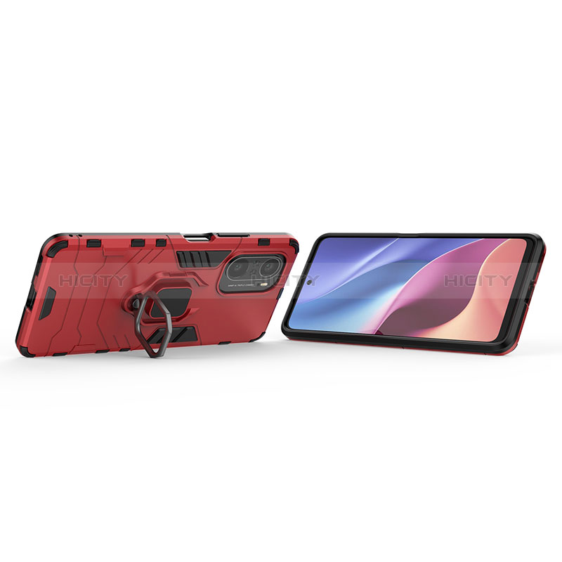 Coque Contour Silicone et Plastique Housse Etui Mat avec Magnetique Support Bague Anneau KC1 pour Xiaomi Mi 11i 5G Plus