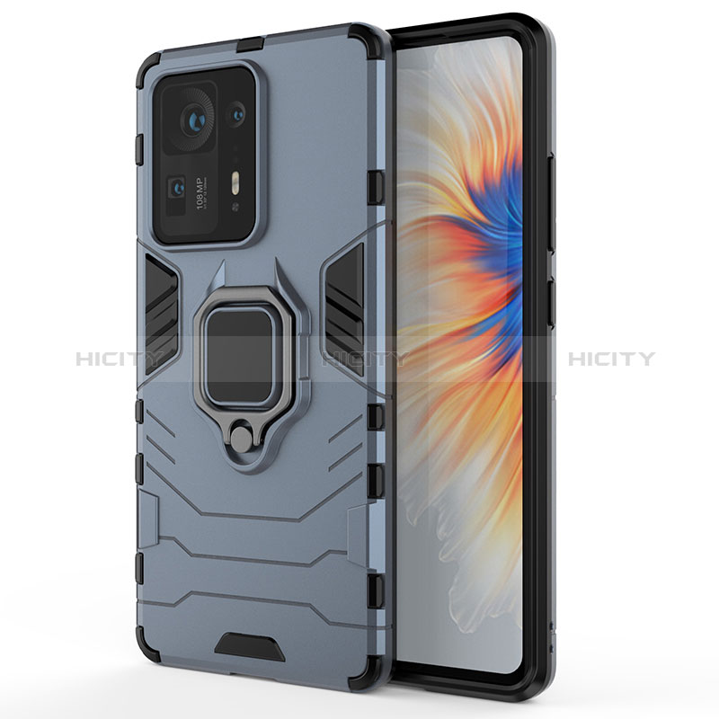 Coque Contour Silicone et Plastique Housse Etui Mat avec Magnetique Support Bague Anneau KC1 pour Xiaomi Mi Mix 4 5G Plus