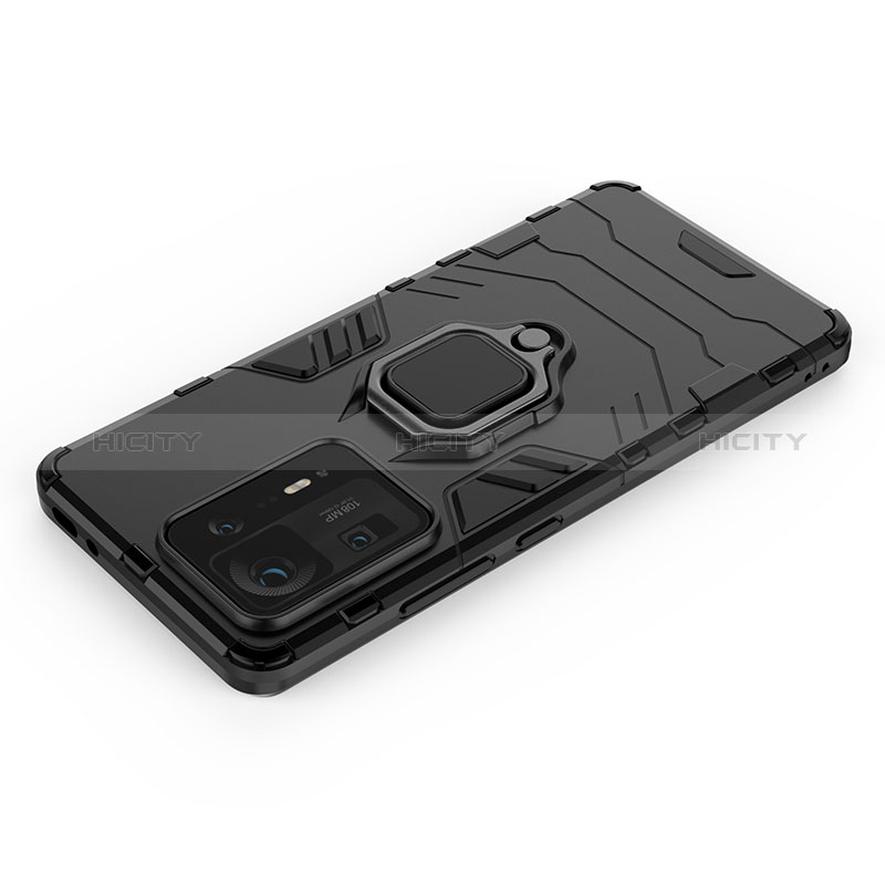 Coque Contour Silicone et Plastique Housse Etui Mat avec Magnetique Support Bague Anneau KC1 pour Xiaomi Mi Mix 4 5G Plus