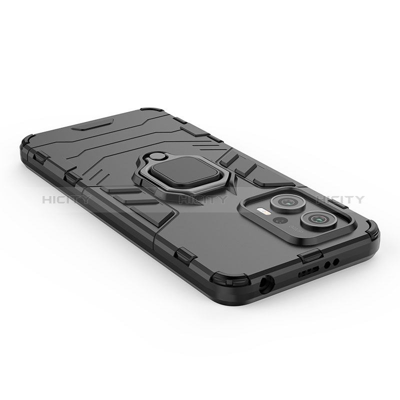 Coque Contour Silicone et Plastique Housse Etui Mat avec Magnetique Support Bague Anneau KC1 pour Xiaomi Poco X4 GT 5G Plus