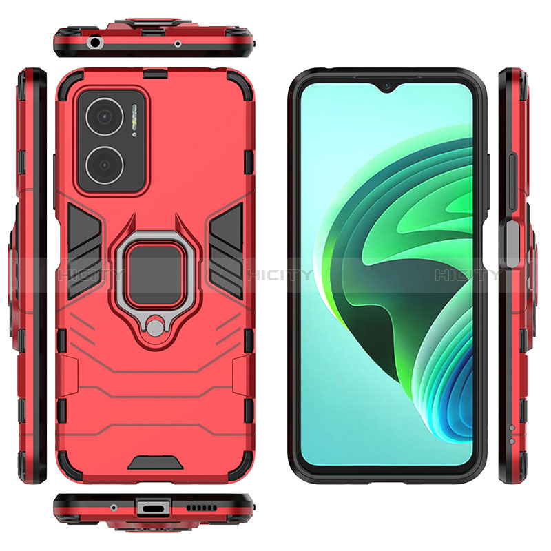 Coque Contour Silicone et Plastique Housse Etui Mat avec Magnetique Support Bague Anneau KC1 pour Xiaomi Redmi 10 Prime Plus 5G Plus