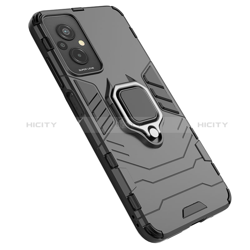 Coque Contour Silicone et Plastique Housse Etui Mat avec Magnetique Support Bague Anneau KC1 pour Xiaomi Redmi 11 Prime 4G Plus