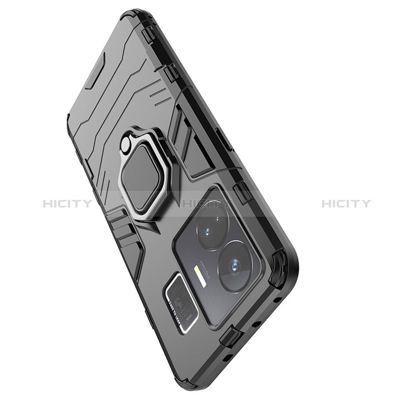 Coque Contour Silicone et Plastique Housse Etui Mat avec Magnetique Support Bague Anneau KC2 pour Realme GT Neo6 5G Plus