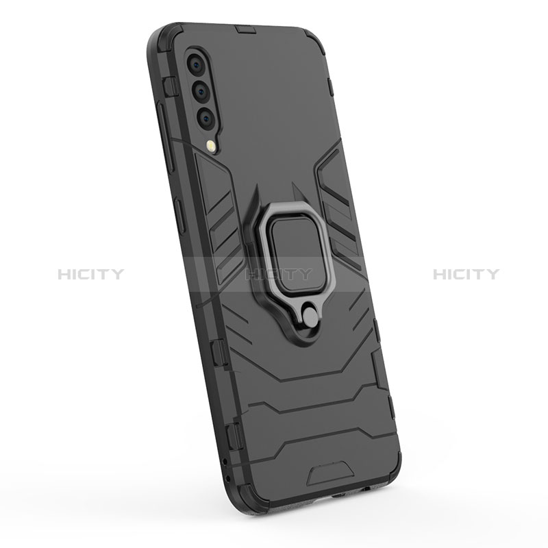 Coque Contour Silicone et Plastique Housse Etui Mat avec Magnetique Support Bague Anneau KC2 pour Samsung Galaxy A50S Plus