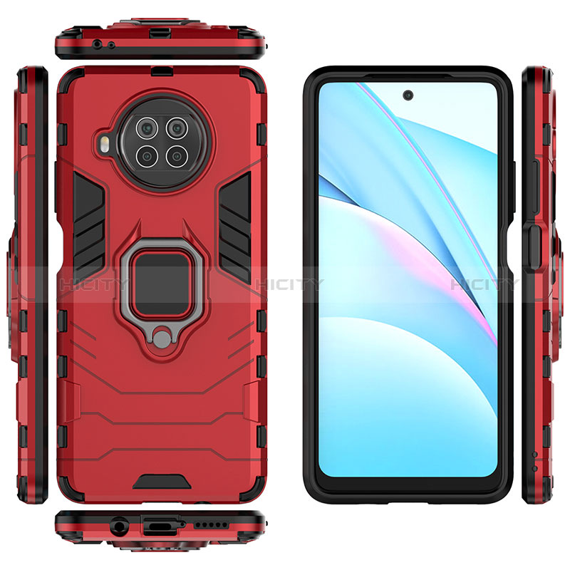 Coque Contour Silicone et Plastique Housse Etui Mat avec Magnetique Support Bague Anneau KC2 pour Xiaomi Mi 10T Lite 5G Plus