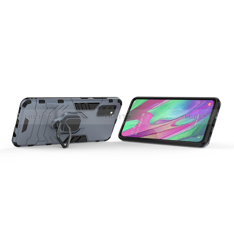 Coque Contour Silicone et Plastique Housse Etui Mat avec Magnetique Support Bague Anneau KC3 pour Samsung Galaxy A41 Plus