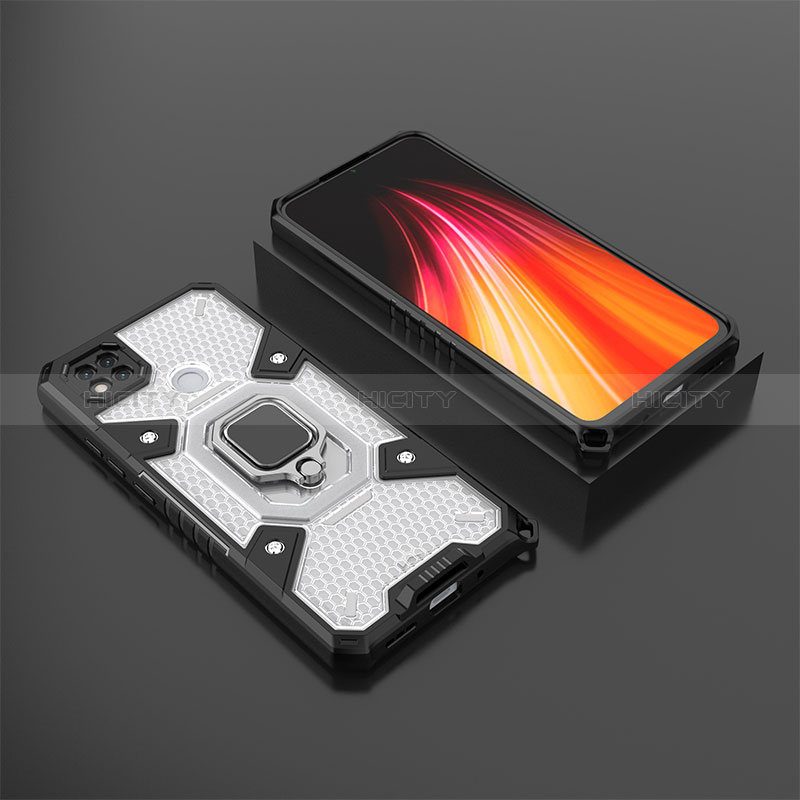 Coque Contour Silicone et Plastique Housse Etui Mat avec Magnetique Support Bague Anneau KC3 pour Xiaomi Redmi 10A 4G Plus