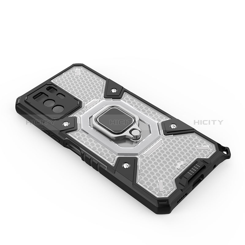 Coque Contour Silicone et Plastique Housse Etui Mat avec Magnetique Support Bague Anneau KC4 pour Xiaomi Poco X3 GT 5G Plus