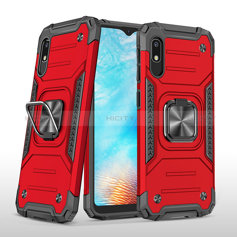 Coque Contour Silicone et Plastique Housse Etui Mat avec Magnetique Support Bague Anneau MQ1 pour Samsung Galaxy A10e Plus