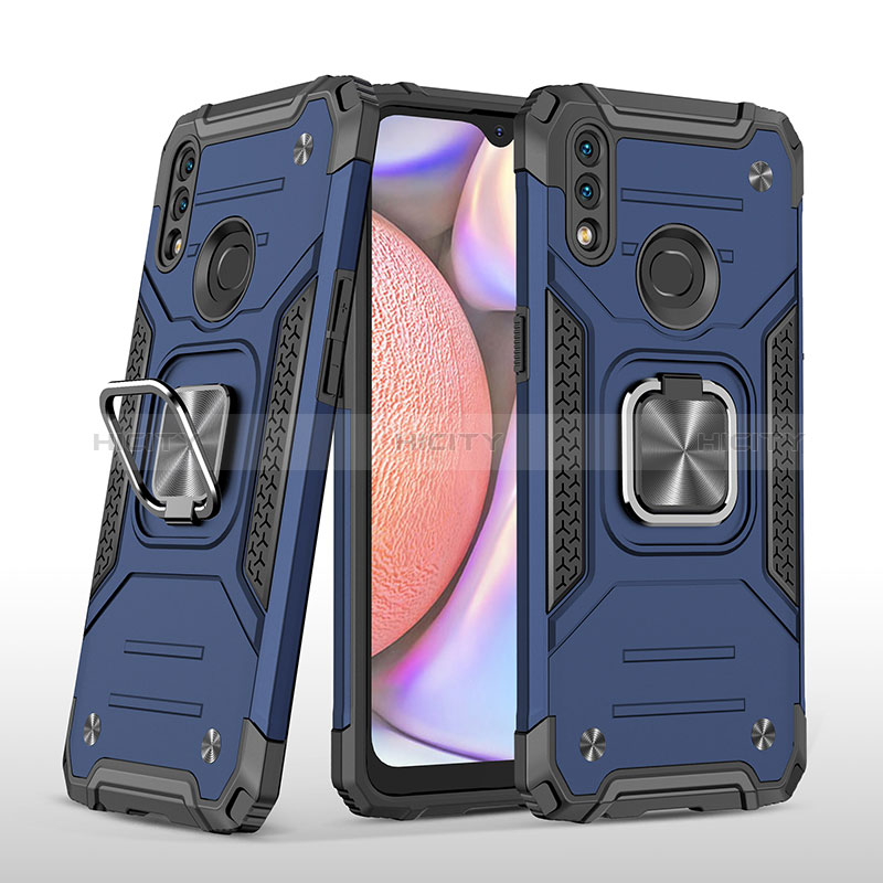 Coque Contour Silicone et Plastique Housse Etui Mat avec Magnetique Support Bague Anneau MQ1 pour Samsung Galaxy A10s Plus