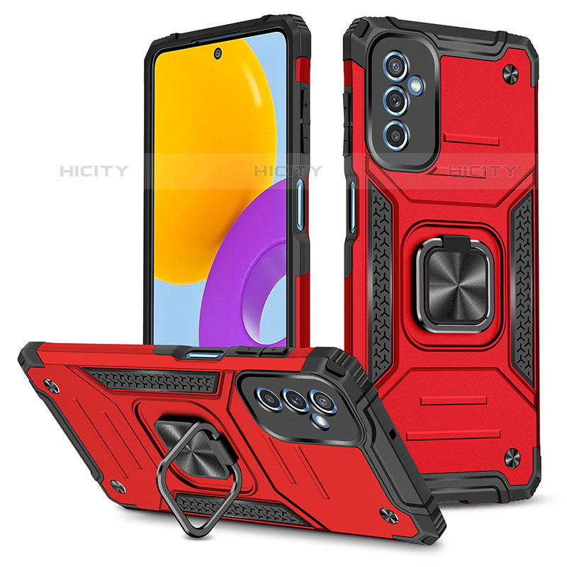 Coque Contour Silicone et Plastique Housse Etui Mat avec Magnetique Support Bague Anneau MQ1 pour Samsung Galaxy M52 5G Plus