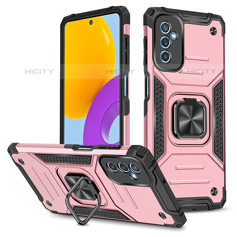 Coque Contour Silicone et Plastique Housse Etui Mat avec Magnetique Support Bague Anneau MQ1 pour Samsung Galaxy M52 5G Plus