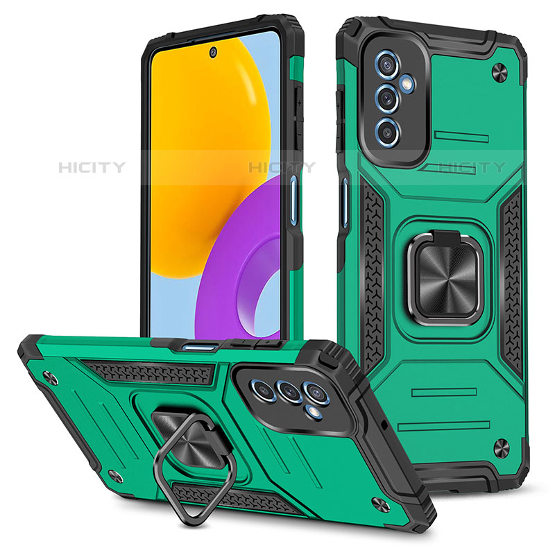 Coque Contour Silicone et Plastique Housse Etui Mat avec Magnetique Support Bague Anneau MQ1 pour Samsung Galaxy M52 5G Plus