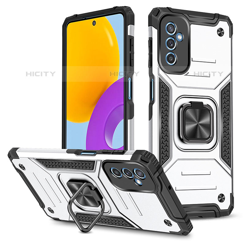 Coque Contour Silicone et Plastique Housse Etui Mat avec Magnetique Support Bague Anneau MQ1 pour Samsung Galaxy M52 5G Plus