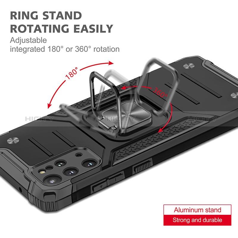 Coque Contour Silicone et Plastique Housse Etui Mat avec Magnetique Support Bague Anneau MQ1 pour Samsung Galaxy S20 Plus Plus