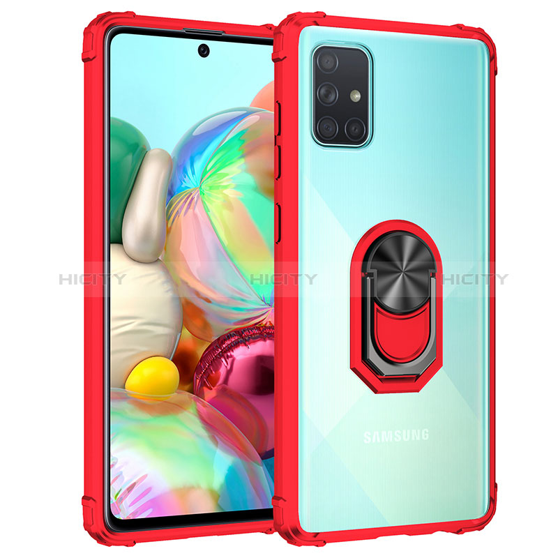 Coque Contour Silicone et Plastique Housse Etui Mat avec Magnetique Support Bague Anneau MQ2 pour Samsung Galaxy A51 5G Plus