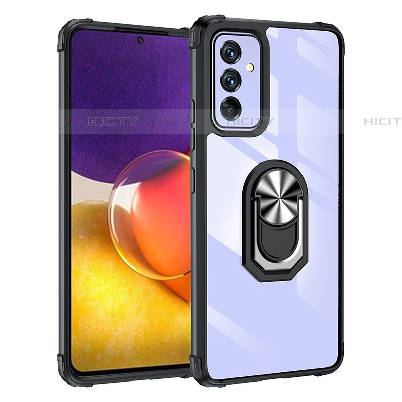 Coque Contour Silicone et Plastique Housse Etui Mat avec Magnetique Support Bague Anneau MQ2 pour Samsung Galaxy A82 5G Plus